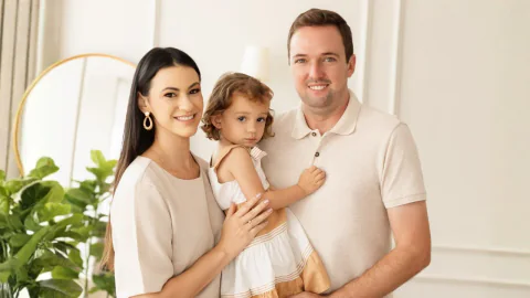 Família acolhida por Thalita Rodrigues em Itaúna